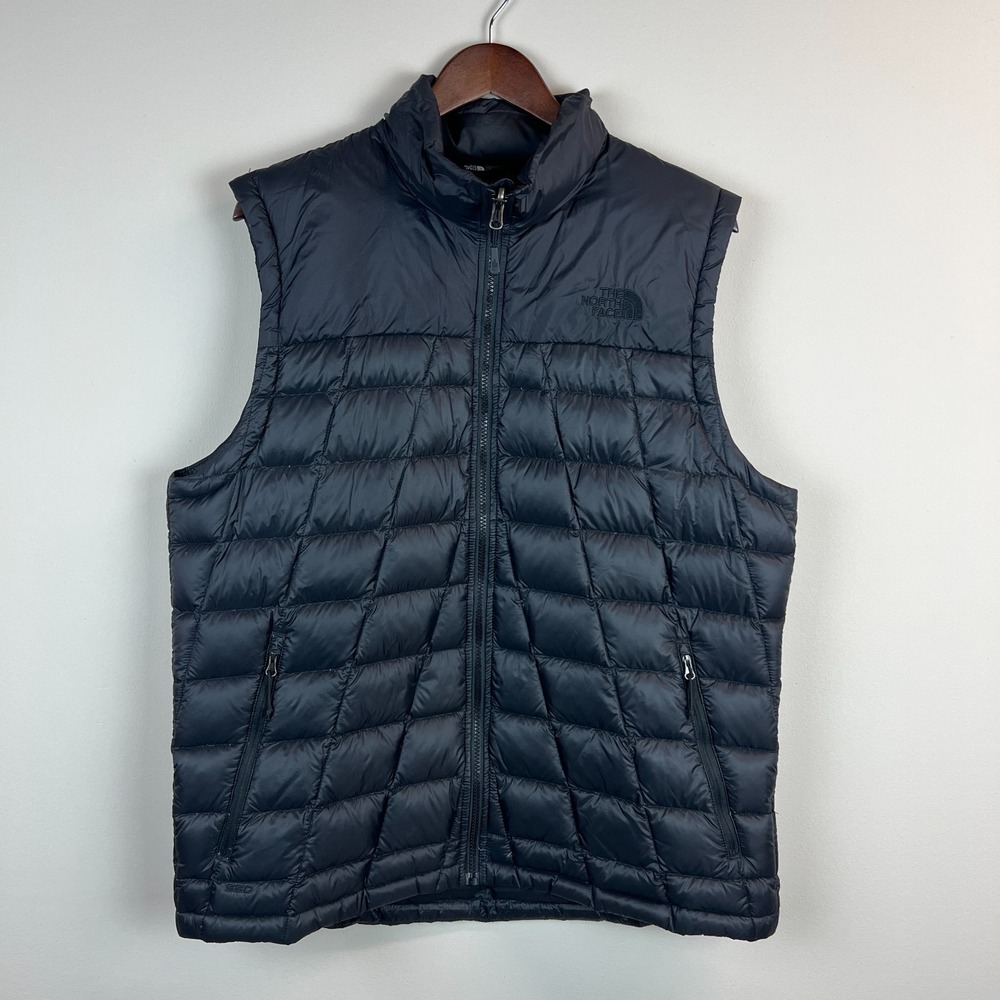 The North Face Mens Ravenswood 550 Down Puffer Vest Large Black Full Zip Classic